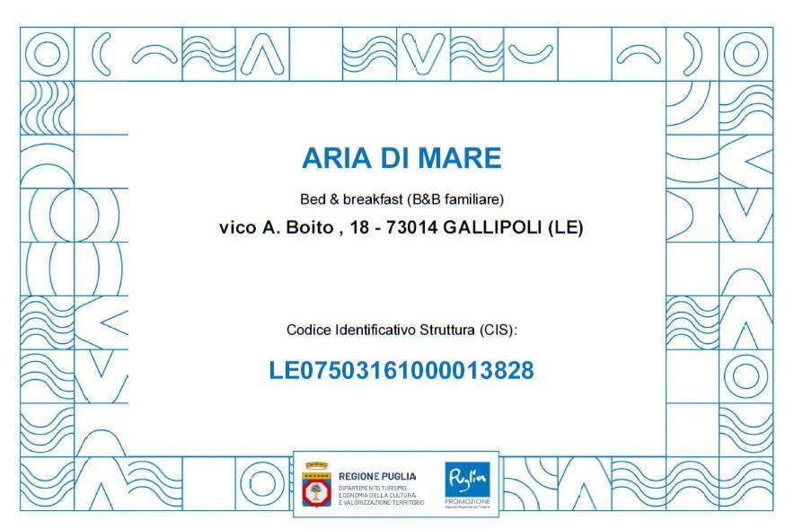 B&B Aria Di Mare Gallipoli Buitenkant foto